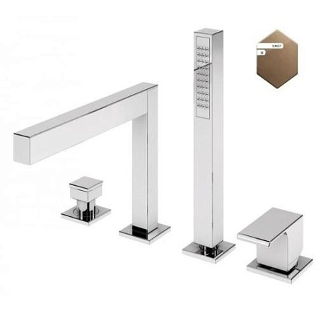 Смеситель на борт ванны Cezares Porta PORTA-BVDM4-SS sunset