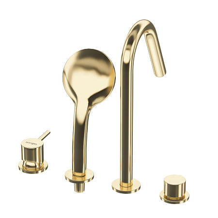 Смеситель на борт ванны Cezares Leaf LEAF-BVDM4-L-SR sunrise