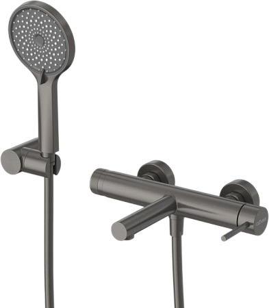Смеситель для ванны с душем Cezares Relax RELAX-VD-GM оружейная сталь