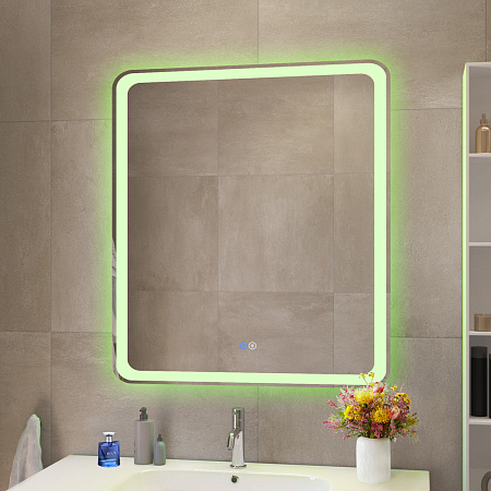 Зеркало Cezares 70х80 CZR-SPC-MC-700-800-RGB-TCH с подсветкой