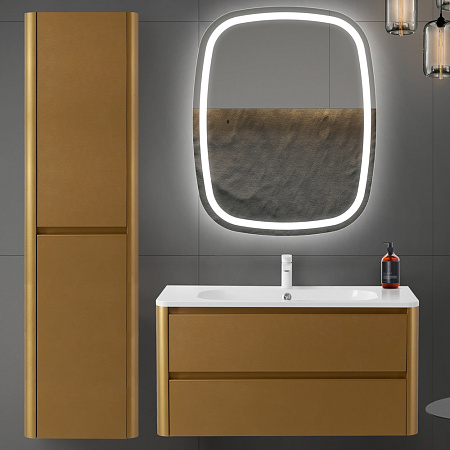 Шкаф-пенал Cezares Relax 40 RELAX-1500-2A-SO-BORO-P брашированное золото