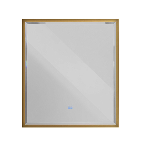 Зеркало Cezares 100х90 CZR-SPC-INT-1000-900-LED-TCH-WARM-BORO с подсветкой, брашированное золото