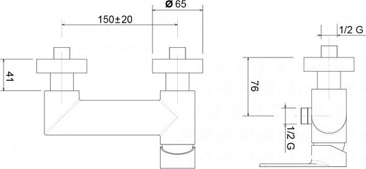 Смеситель для душа Cezares TREND-DM-01-Cr, хром