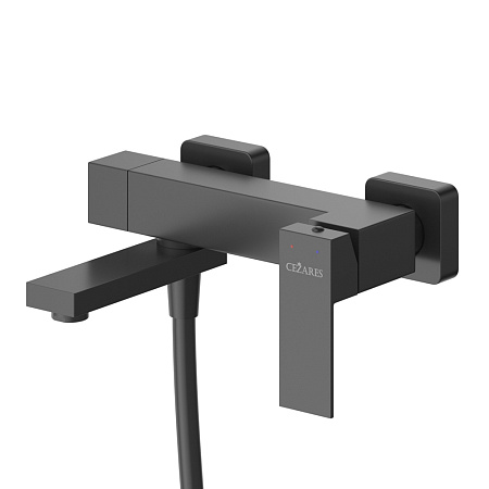 Смеситель для ванны с душем Cezares Slider SLIDER-VD-NOP черный матовый