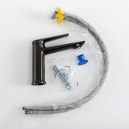 Смеситель для раковины Cezares Liner LINER-LS-GM-W0 оружейная сталь