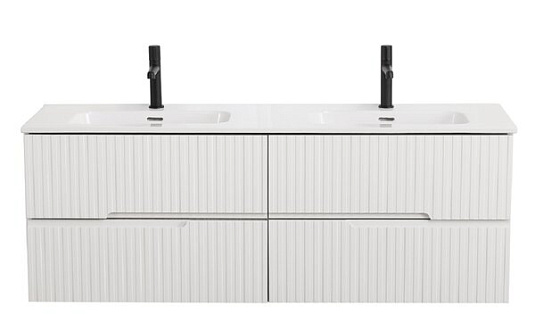 Тумба под раковину Cezares Duet-N-1400-4C-SO-2-BL bianco lucido