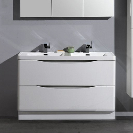 Тумба с раковиной BelBagno Ancona-N 120 bianco lucido напольная