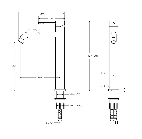 Смеситель для раковины Cezares Relax RELAX-LC1-01-W0 хром