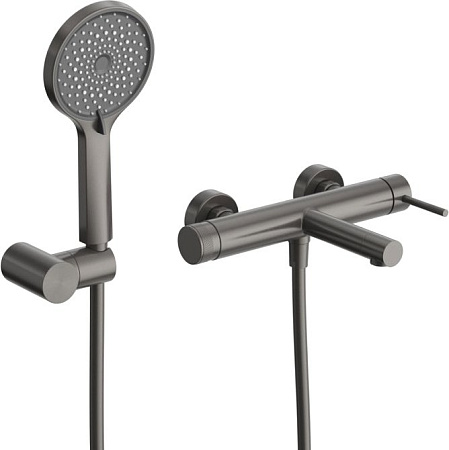 Смеситель для ванны с душем Cezares Relax RELAX-VD-GM оружейная сталь