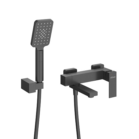 Смеситель для ванны с душем Cezares Slider SLIDER-VD-NOP черный матовый