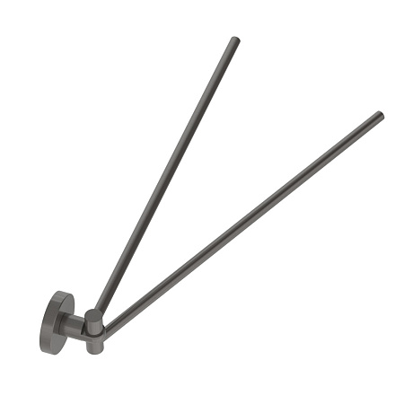 Полотенцедержатель двойной Cezares Relax RELAX-THD-S-GM оружейная сталь