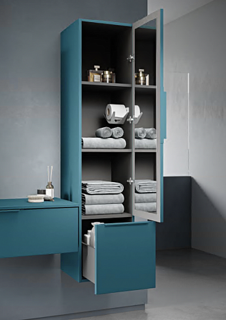 Шкаф-пенал Cezares Premium 35 55503 Blu Petrolio